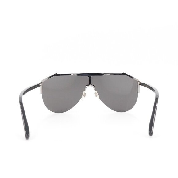 Gucci GG0584 Shield Sunglasses Silver Black OS main image 13